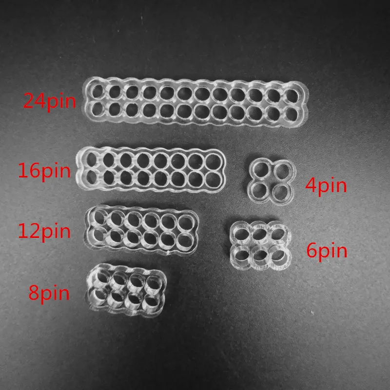 High quality Round Acrylic Cable Combs  for 18AWG/16awg single sleeved wire-2pcs