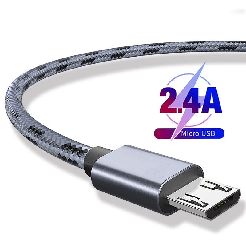 

Micro USB Cable 0.25m 1m 2m 3m Type USB C Fast Charging Mobile Phone Cables Data charger For Samsung S8 S9 Xiaomi Tablet Cable