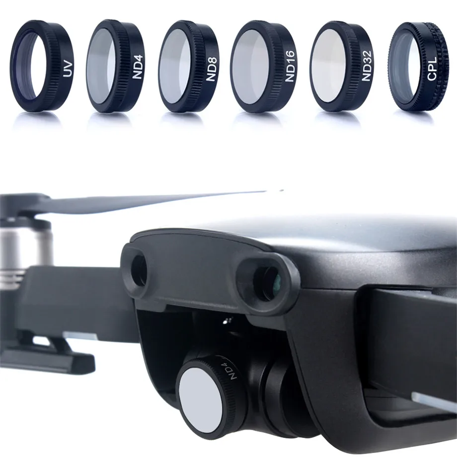 Mavic Air линзы ND фильтры нейтральной плотности ND4 ND8 ND16 ND32 UV поляризационный HD фильтр