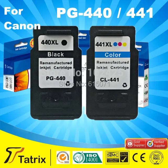 

Free shipping PG440 CL441 Replacement Ink cartridge for Canon pg-440 cl-441 printer use in MG3240, MG4240, MG2440, MG2540,MG3540