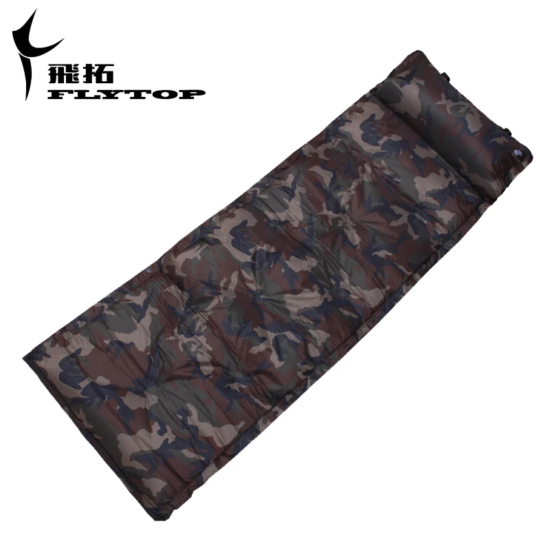 

Single person Flytop automatic inflatable cushion self inflating mattress hiking travel Park BBQ pad splicing moisture-proof mat