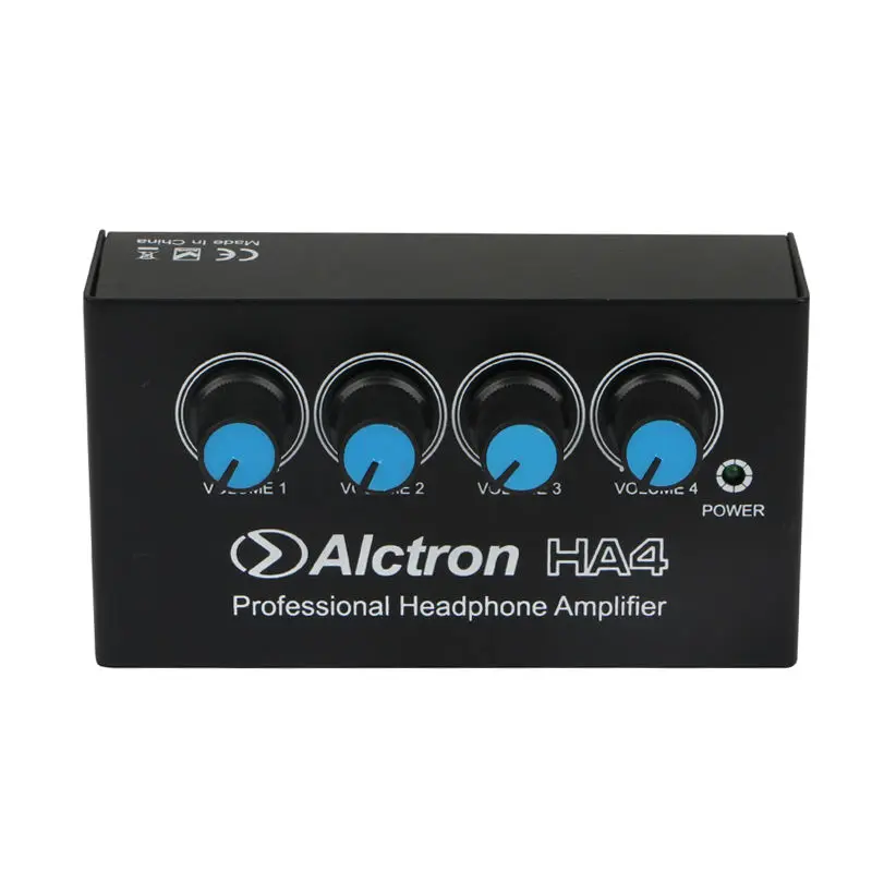 Alctron HA4 NEW Professional Monitoring Headphone Amplifier Compact 4 Channel Headphone Amp