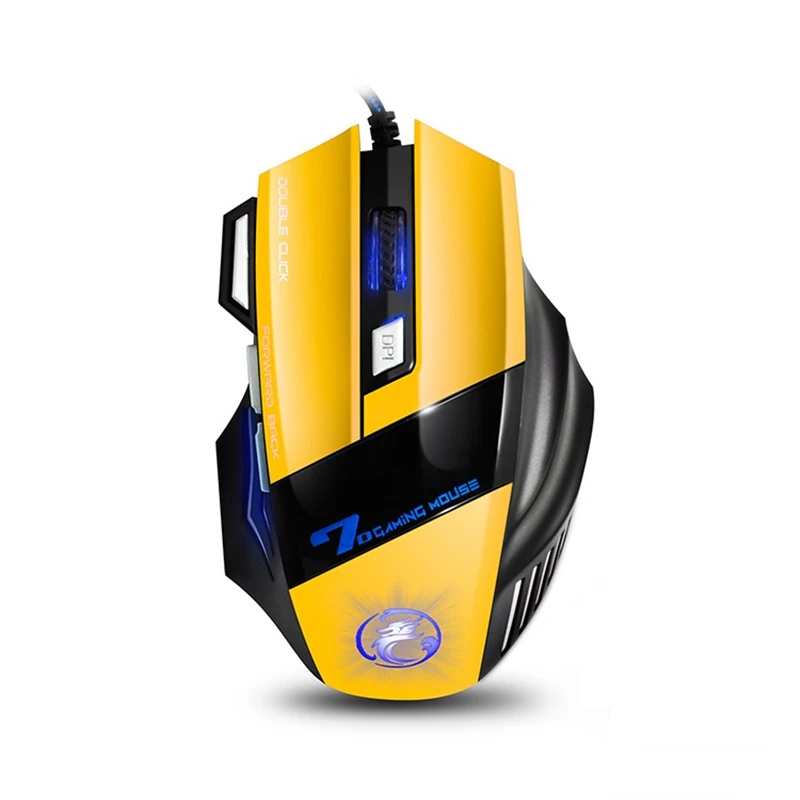 S023 Super Cool! USB LED Colorful 2400DPI Adjustable Wired Mouse Optical Gaming Professional Game Mice Gamer | Компьютеры и офис