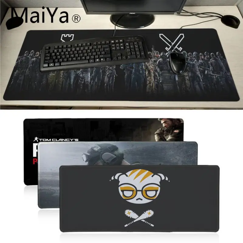 

Maiyaca Rainbow Six Siege Mouse Durable Desktop Mousepad 700*300mm gaming mouse pad Speed Keyboard Mouse mat Laptop PC desk pad