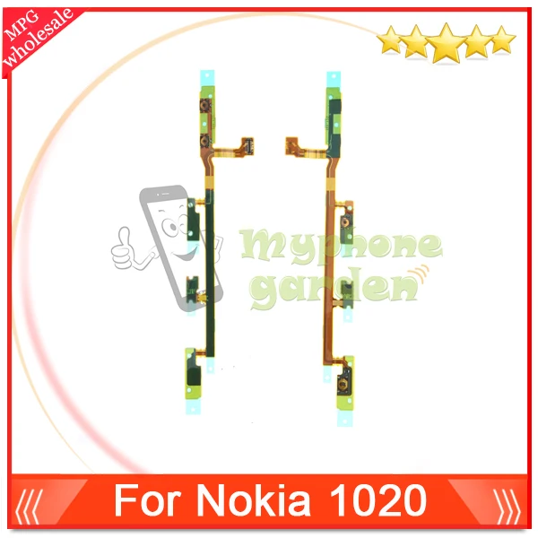 10pcs/lot Original Power Volume Camera Switch Flex Cable Repair Parts For Nokia Lumia 1020 Free shipping | Мобильные телефоны и
