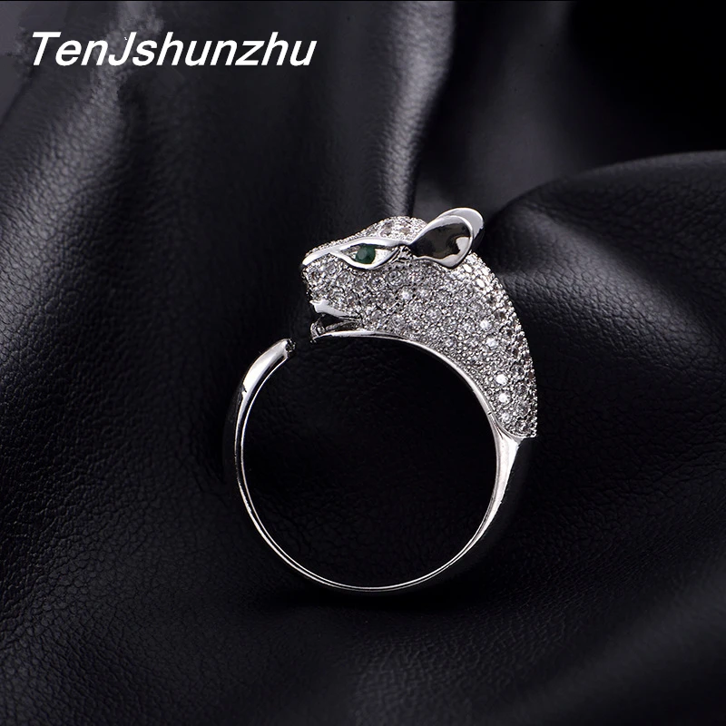 

Wholesale 925 Sterling Silver Animals Crystal Open Rings For Women Lady Prevent Allergy Sterling-silver-jewelry Gift