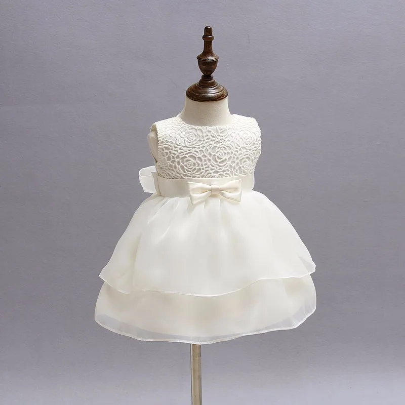Vintage Lace Baby Girl Wedding Pageant Dress Infant Princess Little ...