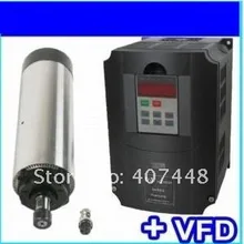 SRB20 линейные рельсы 3 кВт мотор шпинделя с водяным охлаждением и 3 кВт соответствующий инвертор четыре подшипника 24000 об/мин 1 и 100 мм зажим шпинделя/кронштейн