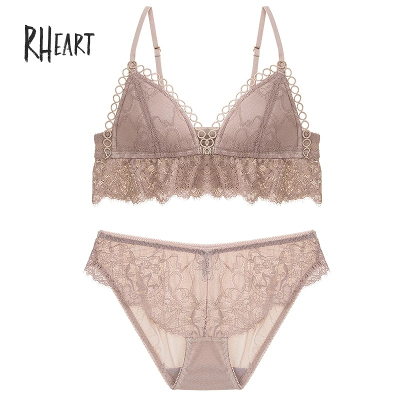 Женские кружевные трусики Бралетт Roseheart желтое кофейное нижнее белье с