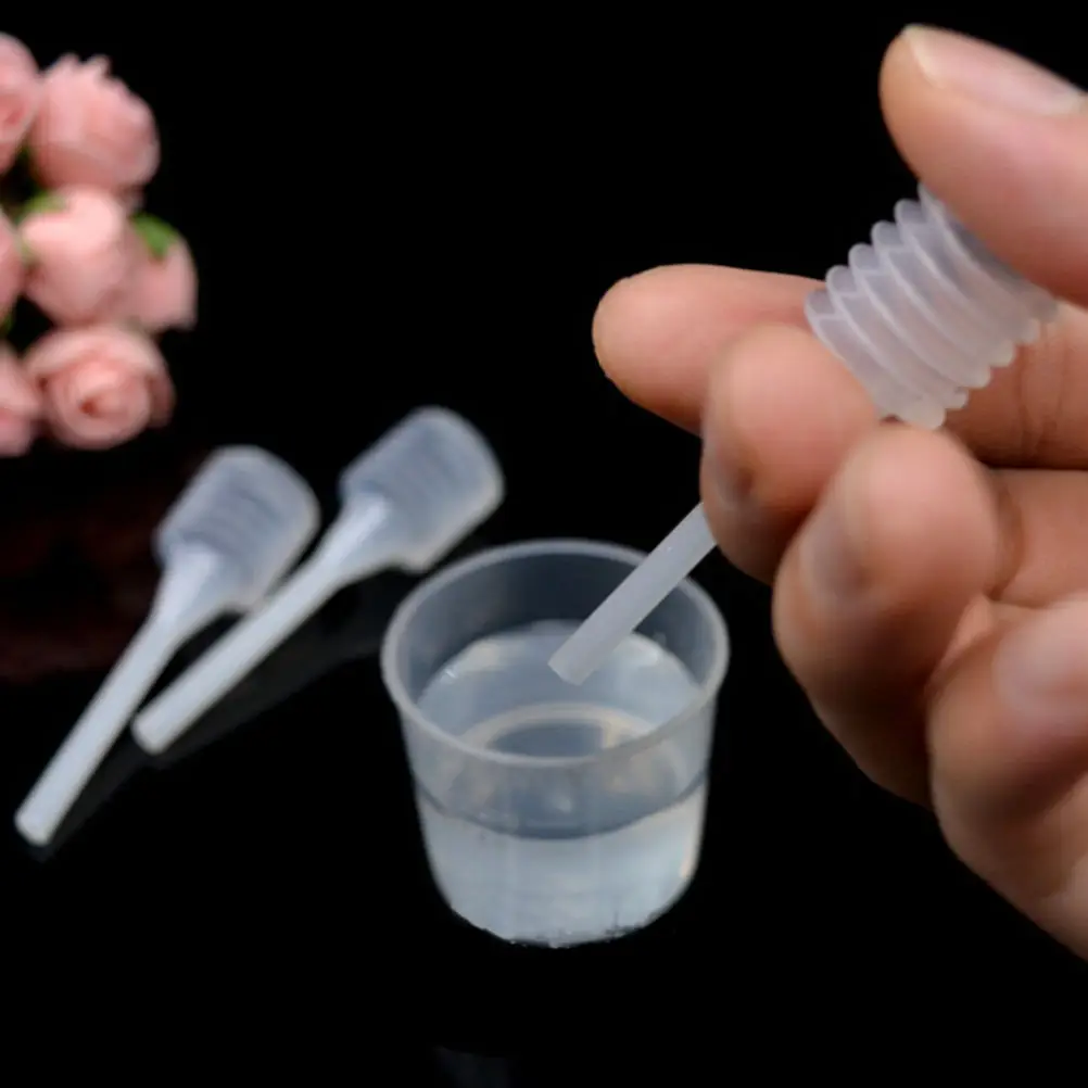 

10PCS/set Transparent Pipettes Disposable Safe Plastic Eye Dropper Transfer Graduated Pipettes for Lab Experiment Supplies