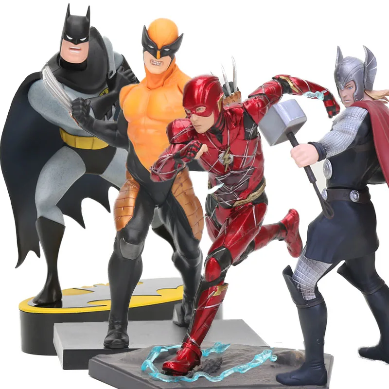 

The Avenger Thor Ragnarok Hulk Robert Bruce Banner Super Hero Thor the Flash Wolverine PVC Action Figure Toy Dolls