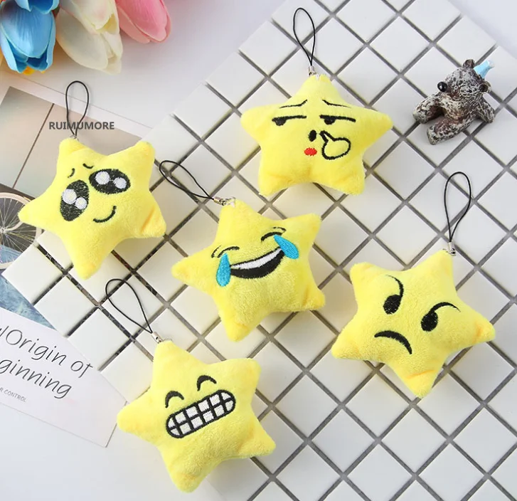 

Mini Little 5CM Approx. 1X, Random Design, Cute Star Design Stuffed Plush Doll Toy , Keychain plush toys