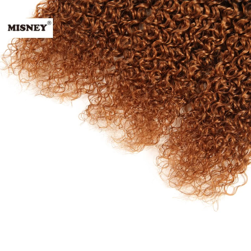 Бразильские не Remy человеческие волосы для наращивания Ombre Jerry Curl 3 пучка два тона