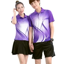 Новая быстросохнущая одежда для бадминтона Мужская/Женская, спортивный комплект для бадминтона, одежда для настольного тенниса, теннисные наборы 5051