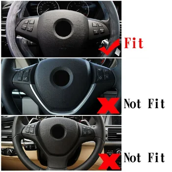 

Decorative Steering Wheel trim 2pcs Button Frame For BMW X5 E70 2008-2013 Interior Accessory Durable