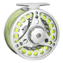 Pescador sonho de alta qualidade 1/2/3/4/5/6/7/8wt voar carretel grande caramanchão alumínio fly carretel de pesca hand-changed carretel de pesca combo