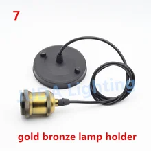 Электрическая лампочка эдисона винтажные кабель провод E27 патрон для лампы с 110 мм потолочные розы навес ретро-люстры светодиодный подвесной светильник для дома украшения