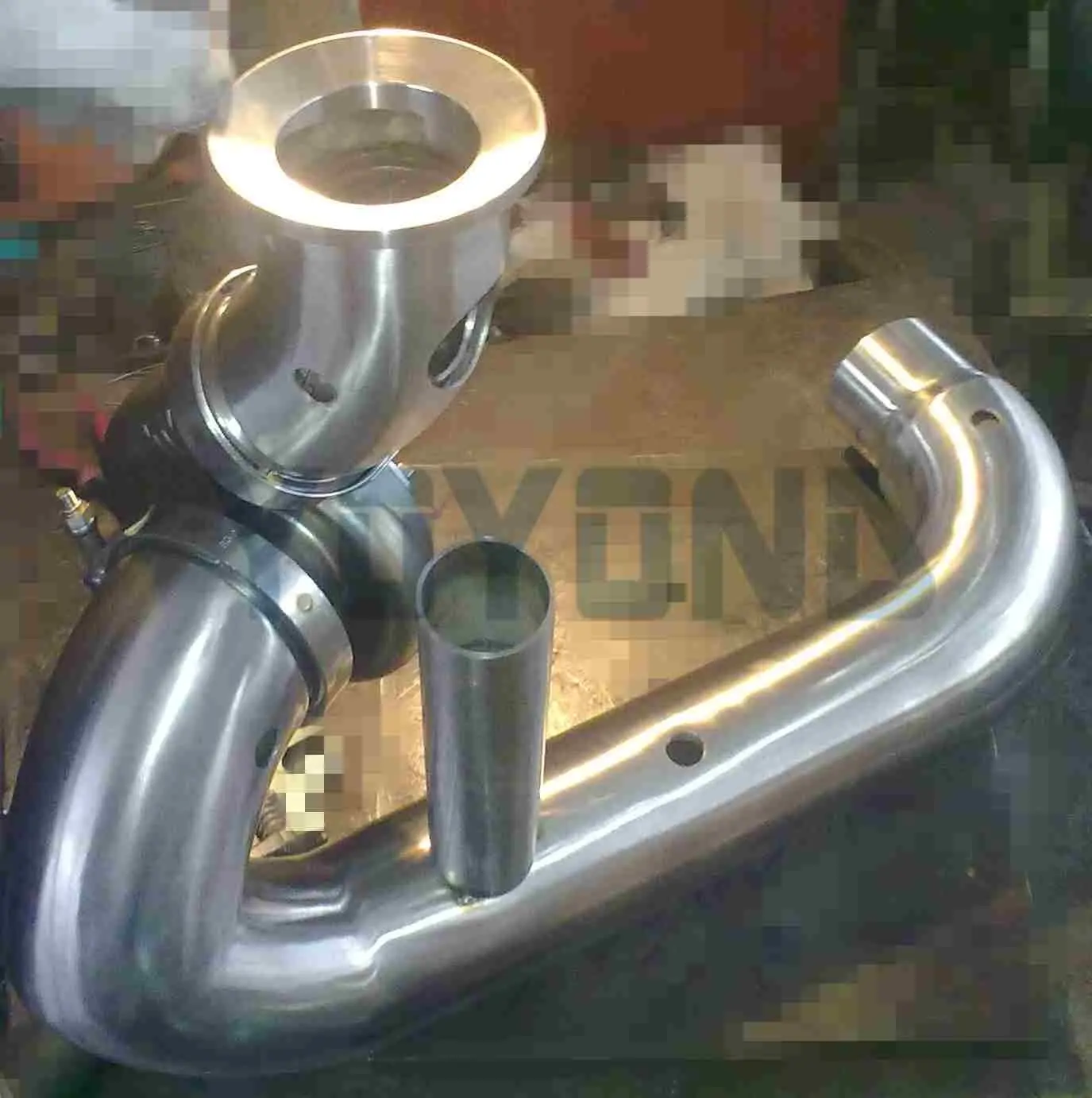 Sanitary Stainless Steel Double Elbow Double Double Water Jacketed Pipe