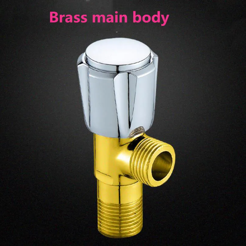 G1/2 Brass Thickened Angle Valve Toilet Faucet Water Heater Hot And Cold Water Triangle Valve Kitchen Bathroom accessories