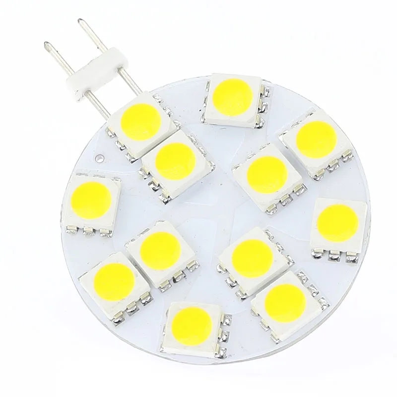 12 Led G4 лампа 5050 SMD 12V 24V 240-264LM 2,4 W яхты лодки кораблей автомобилей тележки 10 шт./партия