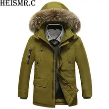 HEISMR. C, новинка, мужская куртка, Мужская брендовая зимняя куртка, мужская повседневная куртка с капюшоном, флисовая подкладка, съемная, мягкая, теплая верхняя одежда, парки, PJK38
