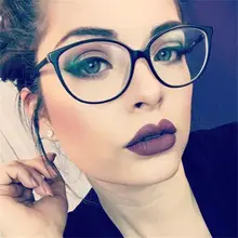 Винтажная оправа для очков кошачий глаз, оправа для очков для женщин, прозрачные линзы, дизайнерская брендовая оправа для очков для дам, оптическая оправа для умников