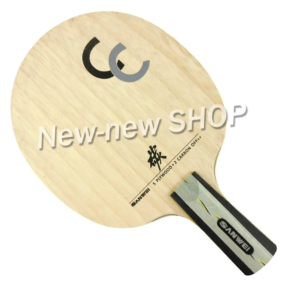 Billige Sanwei CC (5 + 2 Carbon, OFF + +) Tischtennis blatt Ping Pong Schläger Bat Paddel