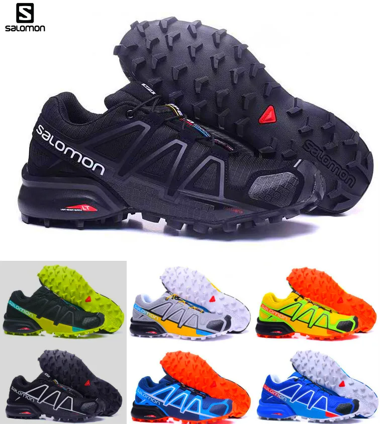 

18 Salomon Men Speed Cross 4 CS III Shoes zapatos hombre Sneakers sapato masculino Speedcross Salomon Sport running Shoes 40-46