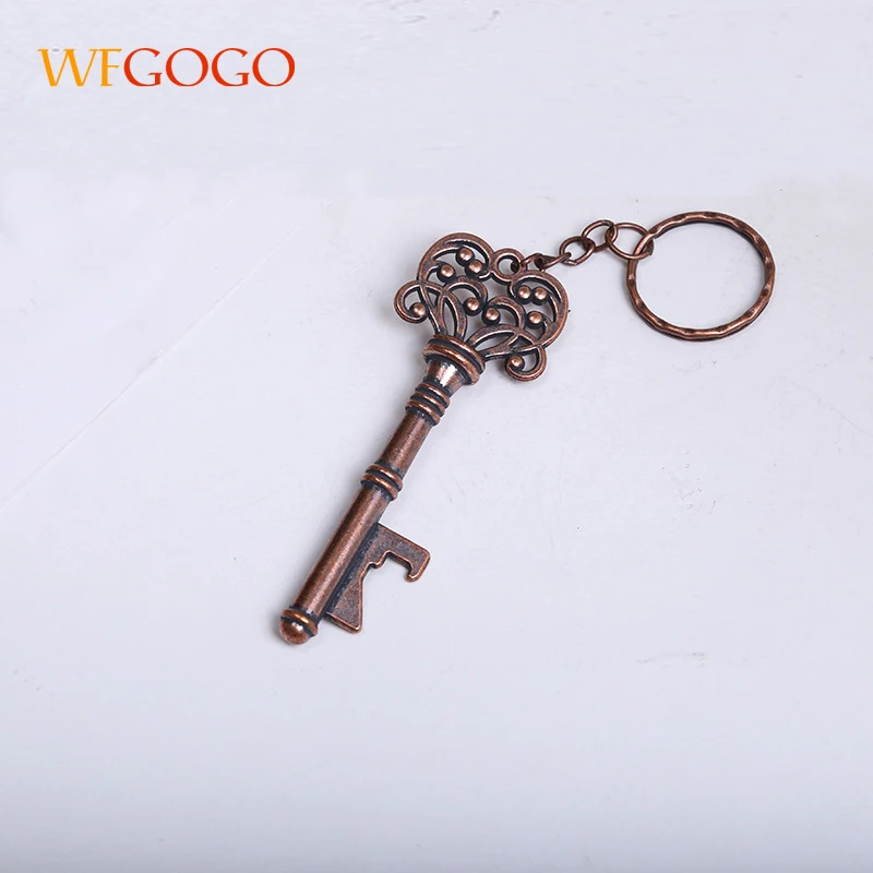 

WFGOGO Retro Mini Bottle Openers Portable Key Shape Steel Bottle Openers Beer Wine Bottle Opener Keychain Open Tool