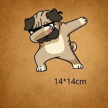 

New 1 X Lovely Dog Patch Baby's Clothing Patch Backpack Decoration Small Applique Iron on Patch diy Sewing Accessories