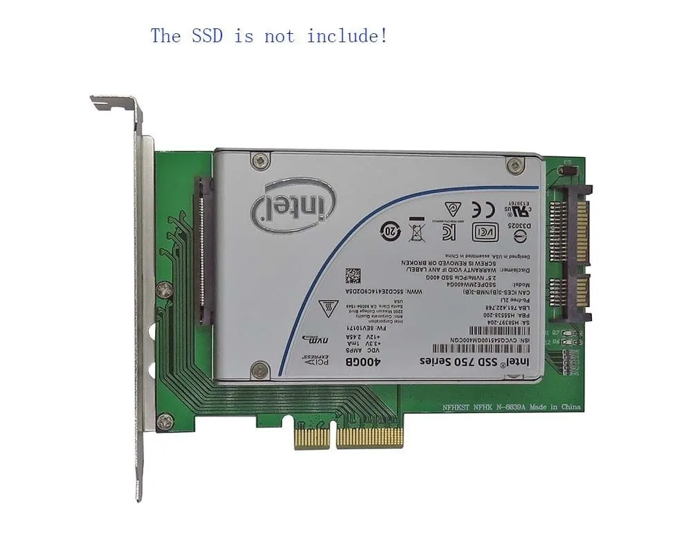PCIe x4 в U.2 SFF 8639 MZ6ER400HAGM OCZ Z Drive 6000 ZD6000 800GB 1600GB 2 5 &quotNVMe SSD карта адаптера|pcie x4|pcie ssdpcie ssd