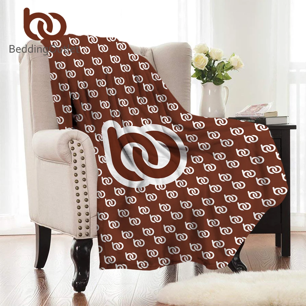 

BeddingOutlet Print on Demand Flannel Blanket Custom Made Coral Fleece Blanket Customized DIY Bed Throw Dropshipping Warm Sheets
