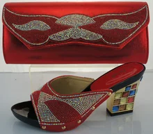 Nigerianischen Partei Schuhe Und Tasche Set Hochzeit Schuhe Und Tasche High Heels African Schuhe Und Passende Tasche Für Frau ME2217