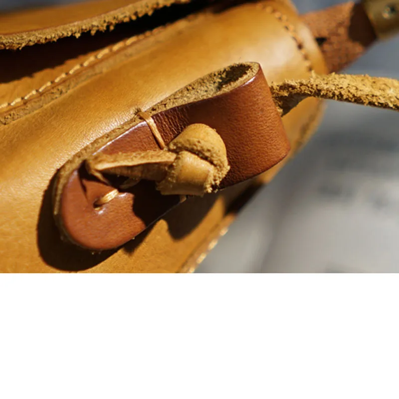 AETOO Mini retro handmade cowhide leather one shoulder oblique back diagonal bag casual small Sen saddle bag ladies and women