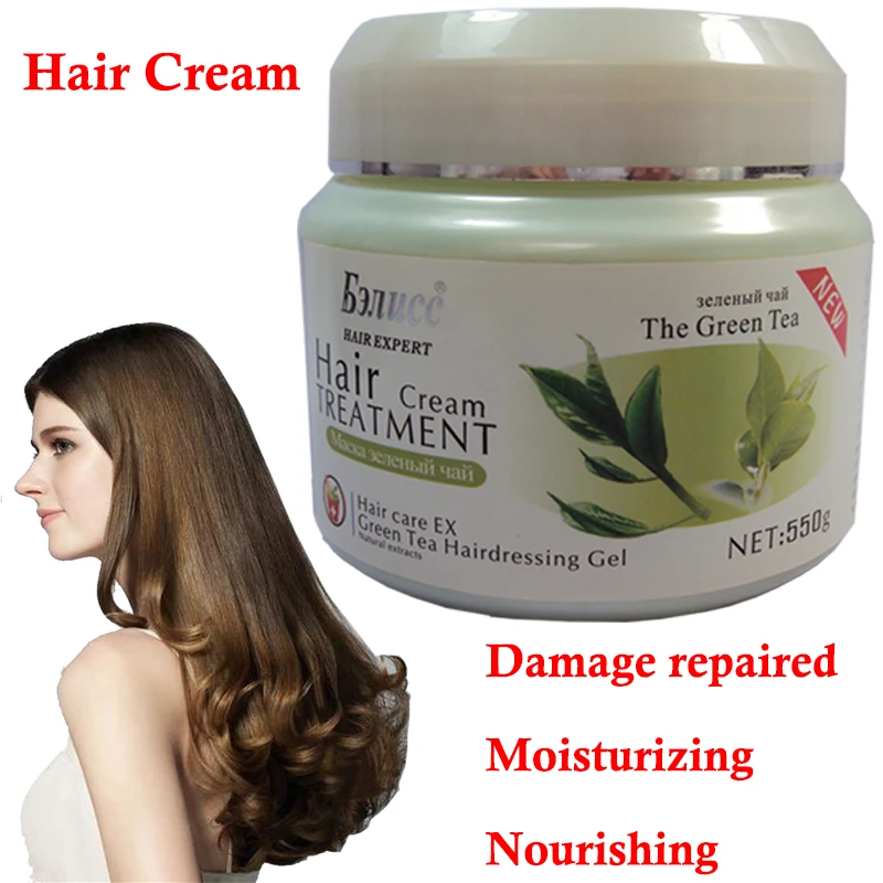 Moisturizing Nourishing Damaged Repair Hair Mask Treatment green tea