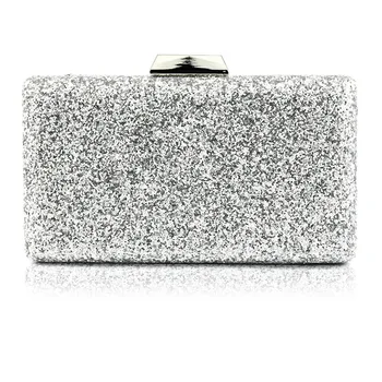 

MsGlitterSmall square package Clutch Banquet bag Princess bag Nightclub club dress bag Lady bags HS013