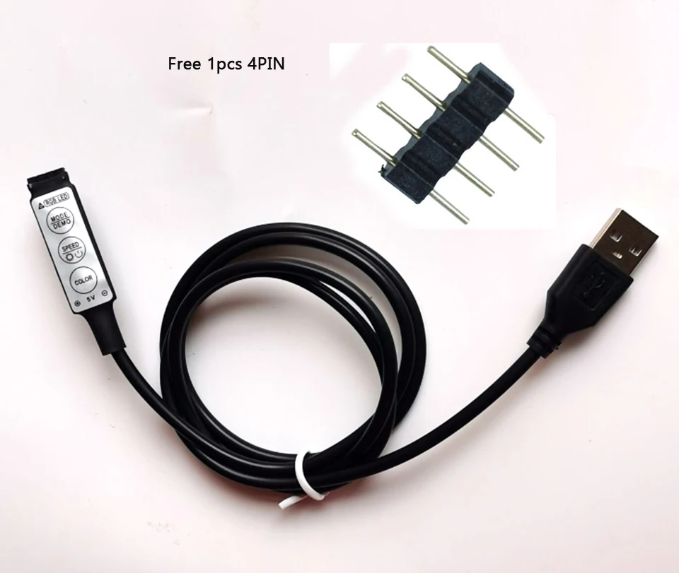 Светодиодный контроллер 5 В USB светодиодный RGB мини 3 ключа пульт дистанционного