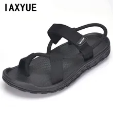 IAXYUE/Новинка года; летняя пляжная обувь; мужские сандалии в римском стиле для отдыха; дышащая обувь на ремешках; крутые мужские сандалии двойного назначения