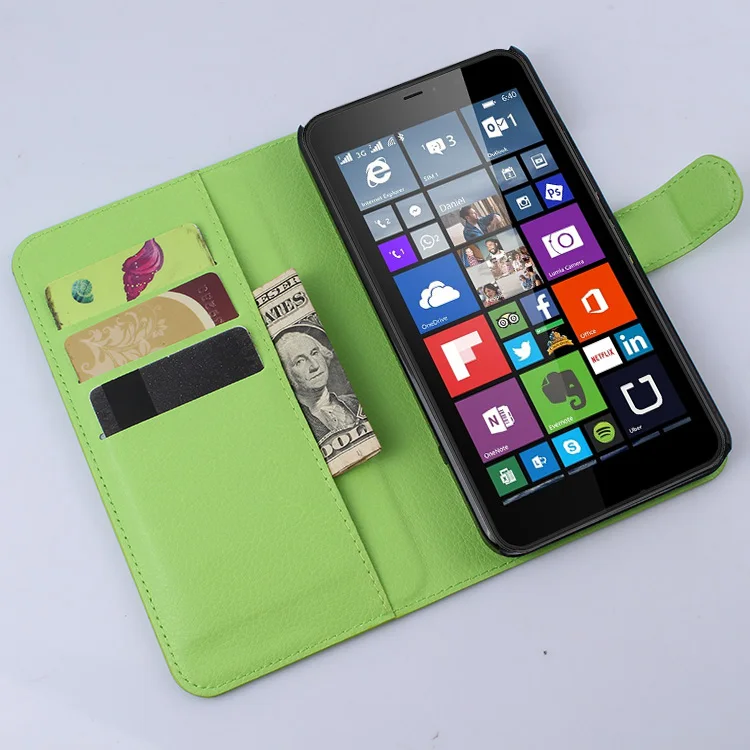 Кожаный чехол книжка N640XL для Microsoft NOKIA Lumia 640 XL чехлы с отделениями карт и