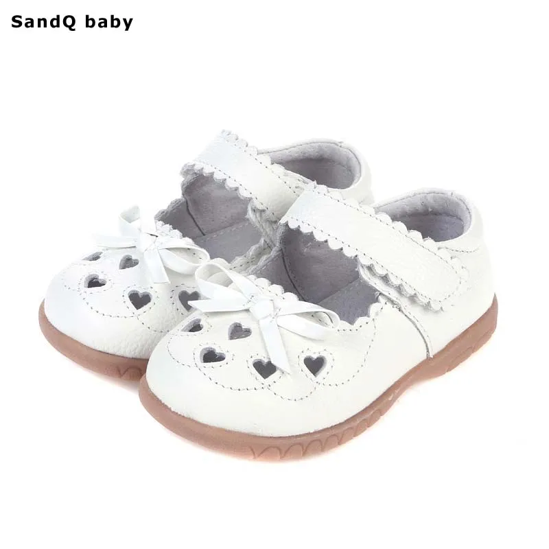 2018 Summer Genuine Leather Children Sandals for Girls Hollow Out Bowtie Kids Sandals Heart-Shaped Girls Princess Shoes 2018 Summer Genuine Leather Children Sandals for Girls Hollow Out Bowtie Kids Sandals Heart-Shaped Girls Princess Shoes