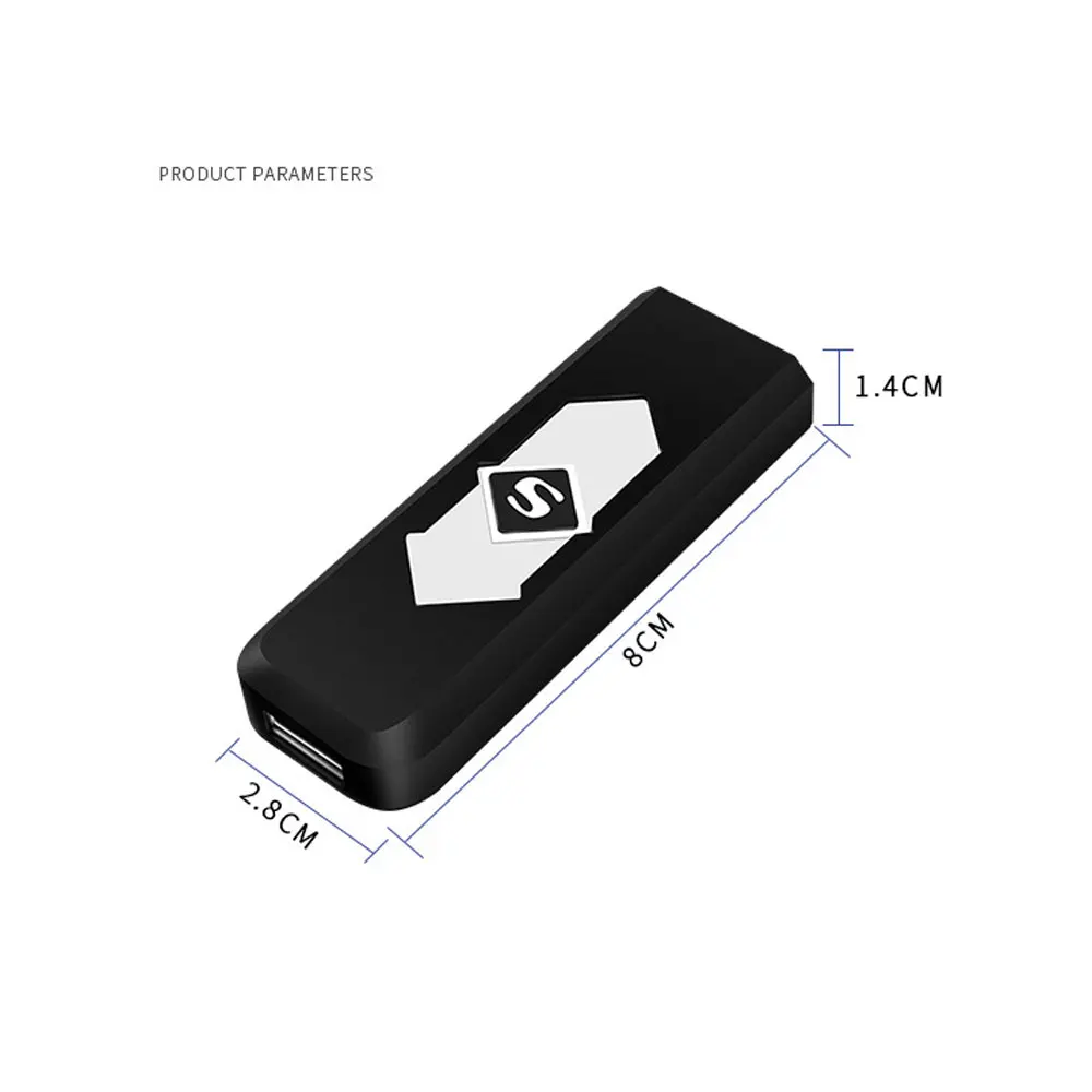 Креативная перезаряжаемая USB ветрозащитная беспламенная электрическая