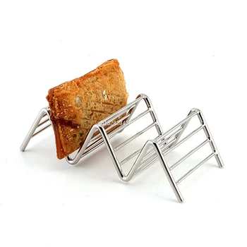 

20pcs Mexican Food Rack Stainless Steel Taco Holders Wave Shaped 3-4 Hard Shells Pancake Rack Stand