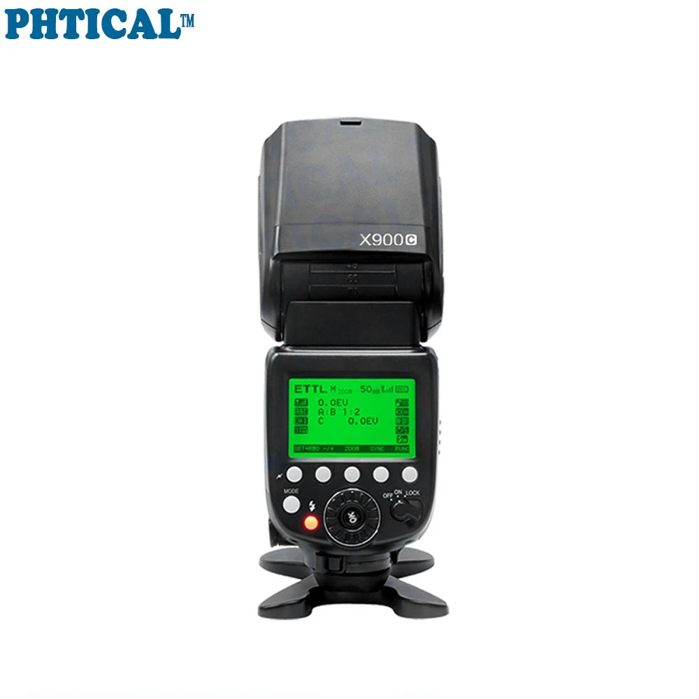 

PHTICAL 2.4G Wireless Dual Lithium Battery Power Hi-Quality Flash for Canon Speedlite with 4W Full White Creative Set LED Light
