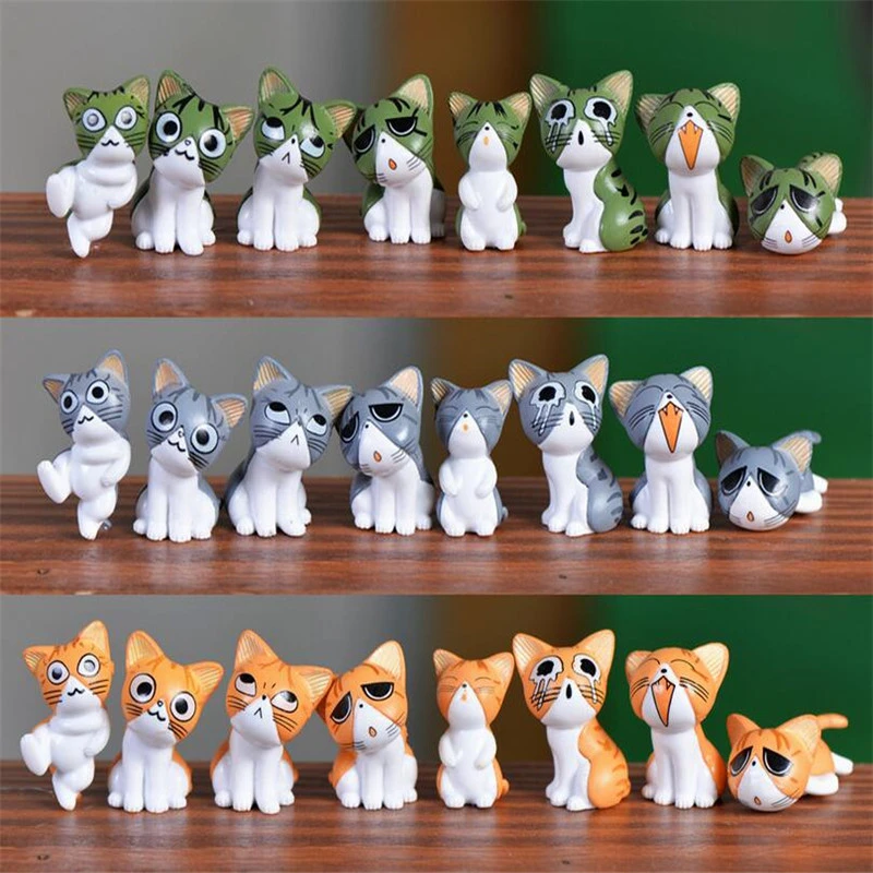 8 Pcs Chaton Figurine Fee Jardin Miniatures De Chi Sweet Home Figurines Miniature Decoration De Jardin Miniature Fee Figurine Chat Aliexpress