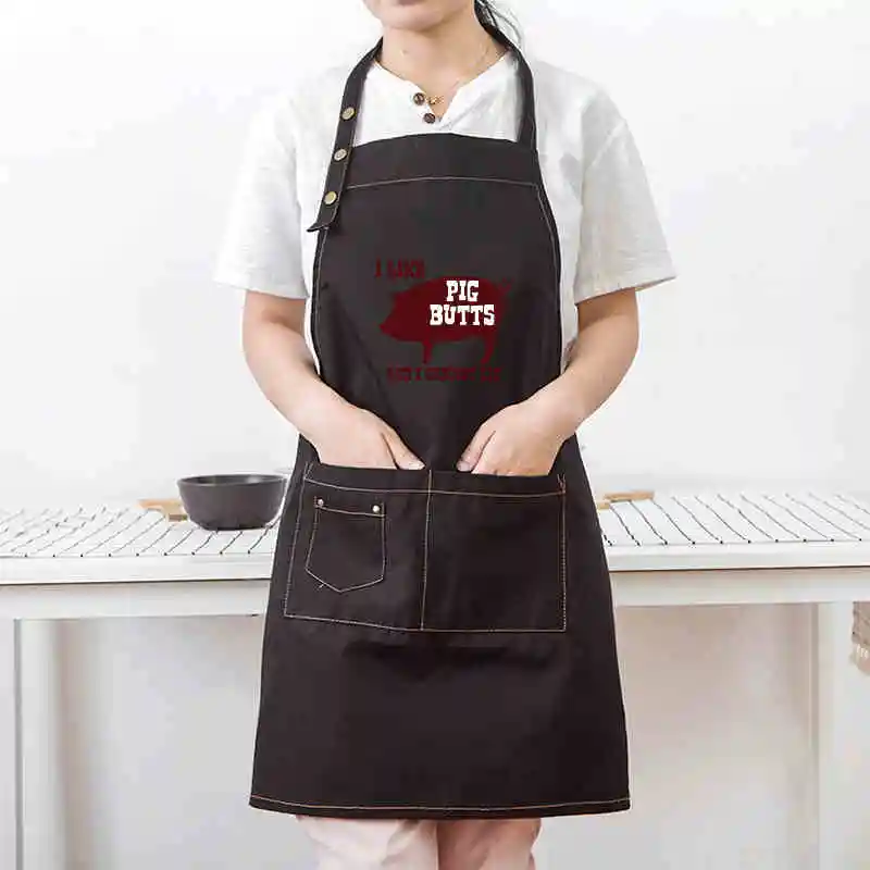 

Nail kitchen aprons tea shop Korean men and women fashion sleeveless overalls
