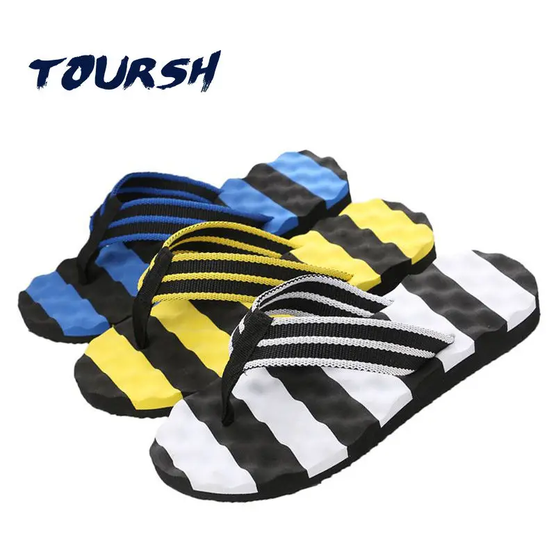 2018Summer Fashion Men's flip flops Beach Sandals for Men Flat Slippers non-slip Shoes Big Size 39-48 pantufa masculino | Обувь