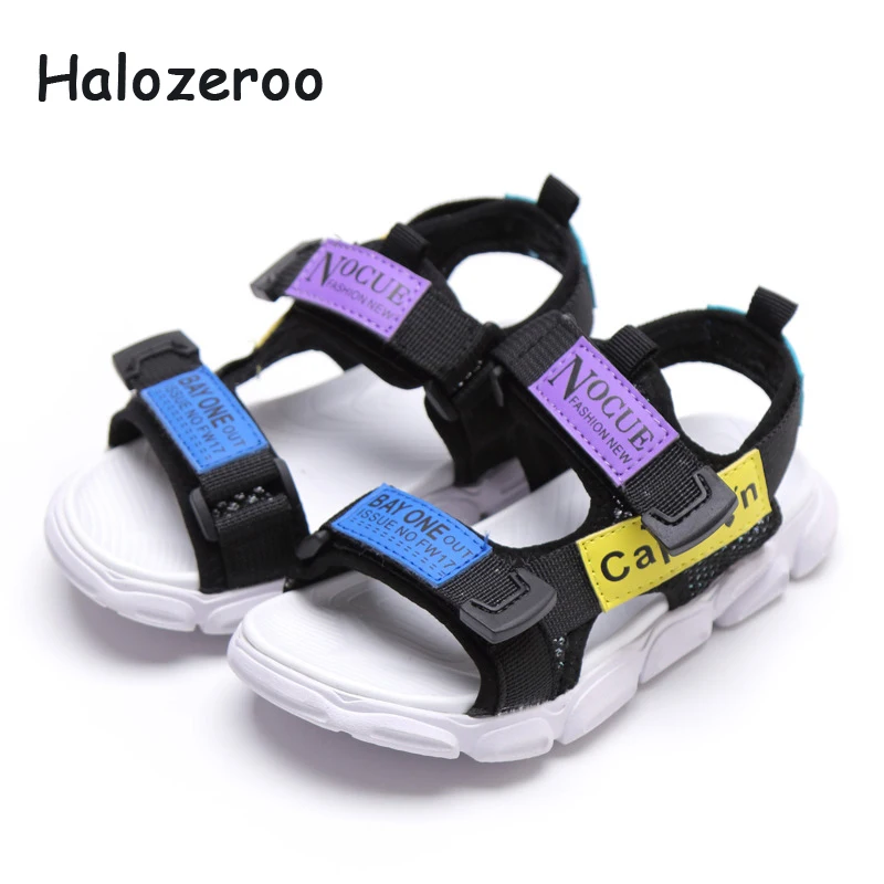 

Summer 2019 New Kids Beach Sandals Baby Girls Casual Sandals Boys Sport Sandals Children Pu Leather Shoes Soft Brand White Shoes