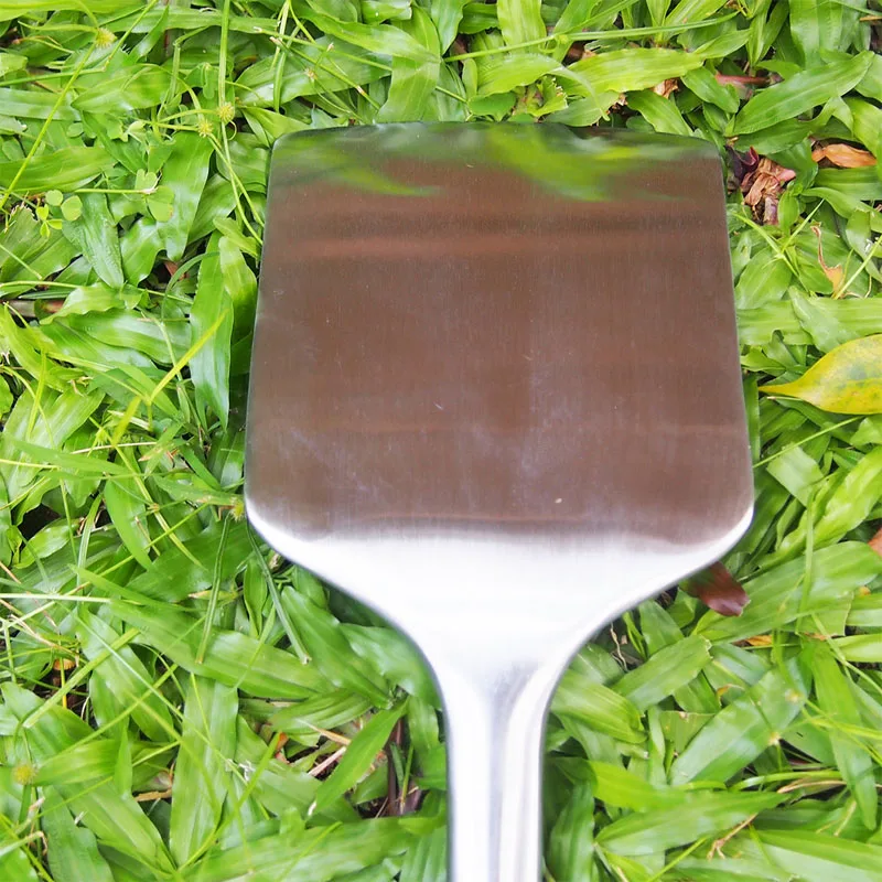 1pcs Teppanyaki Turner Stainless Steel Barbecue Spatula Outdoor Avant Forged Spatula w/Pakkawood Handle Big Barbecue Grills Tool