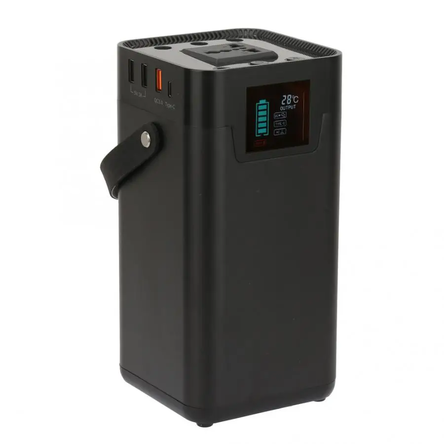 

200W 52500mAh Portable Solar Generator AC DC QC3.0 Energy Storage Power Supply 100-240V