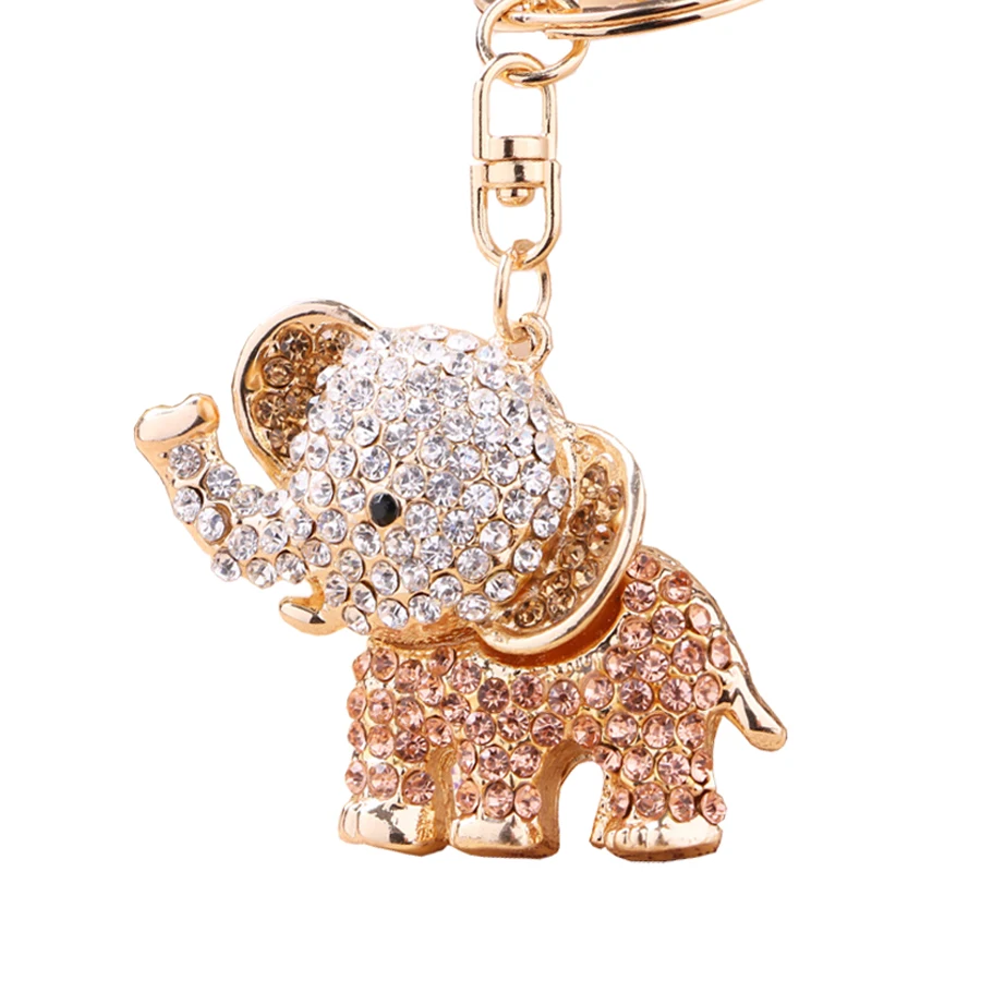 Брелок в виде слона со стразами R031|fashion keychain|keychain fashionkey chain ring holder |